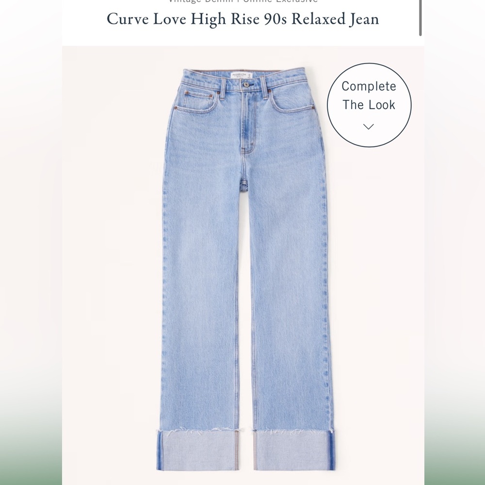 Abercrombie Curve Love High Rise 90s Relaxed Jean